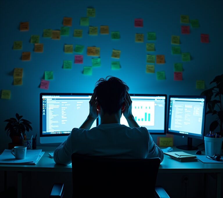 Professional re-checking documents obsessively