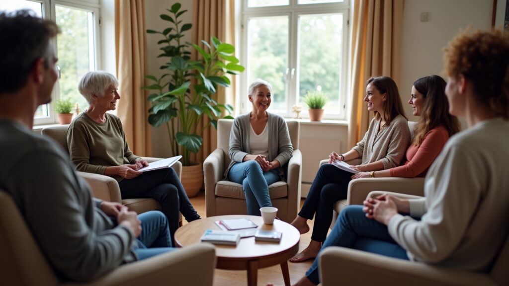 Support group in session