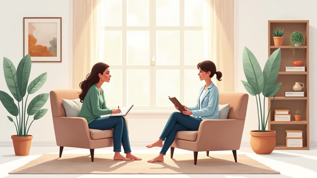 Therapist session illustration