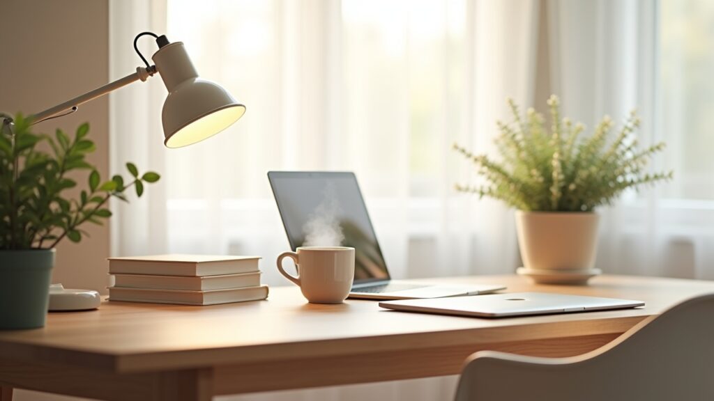 Calm workspace setup