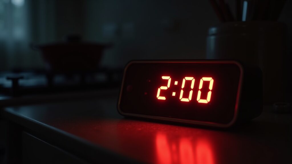 Timer set for two minutes