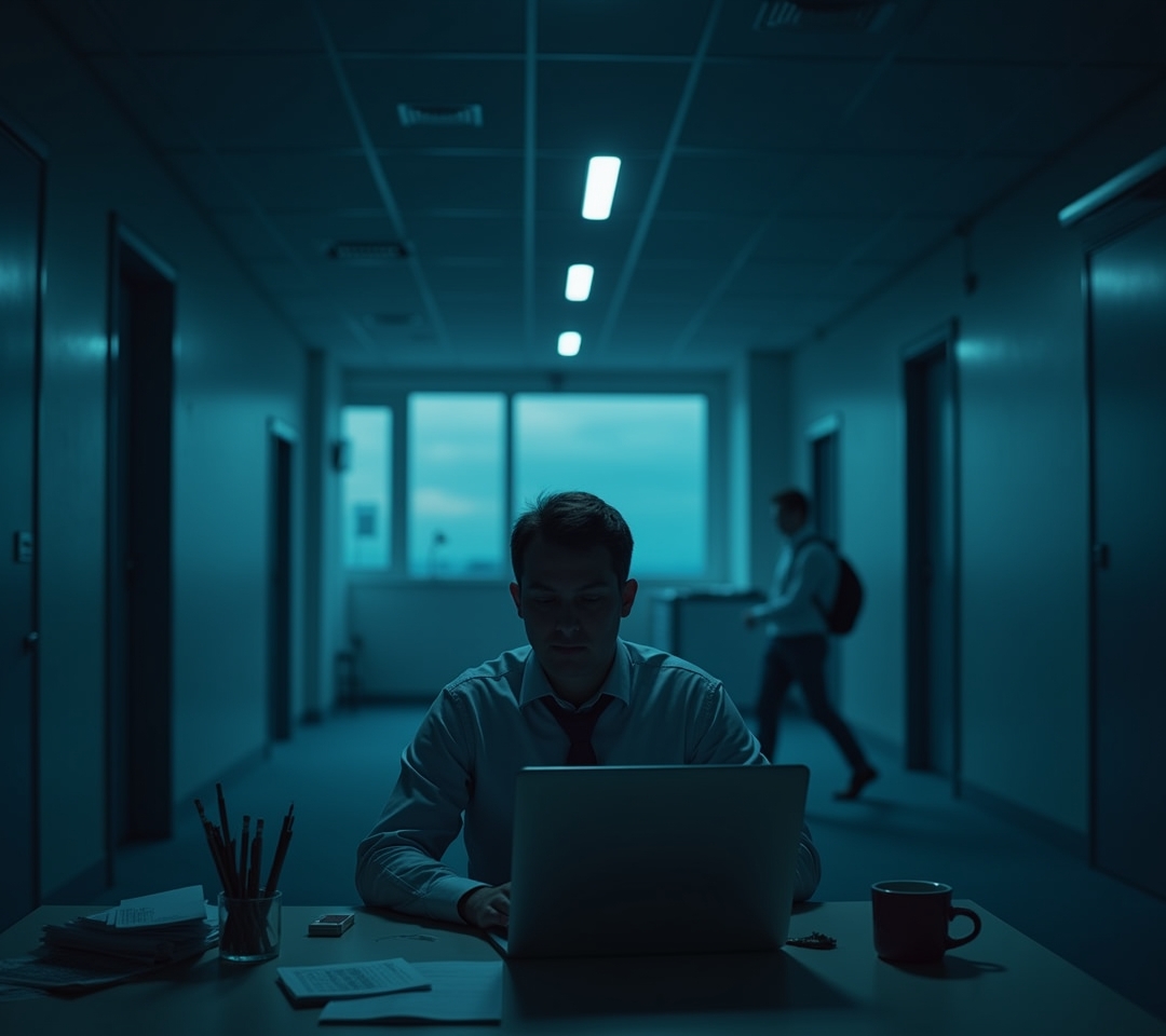 Employee disengaged in meeting