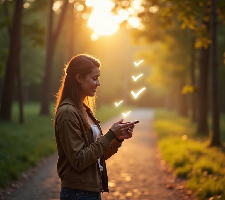 Executive reviewing documents calmly
